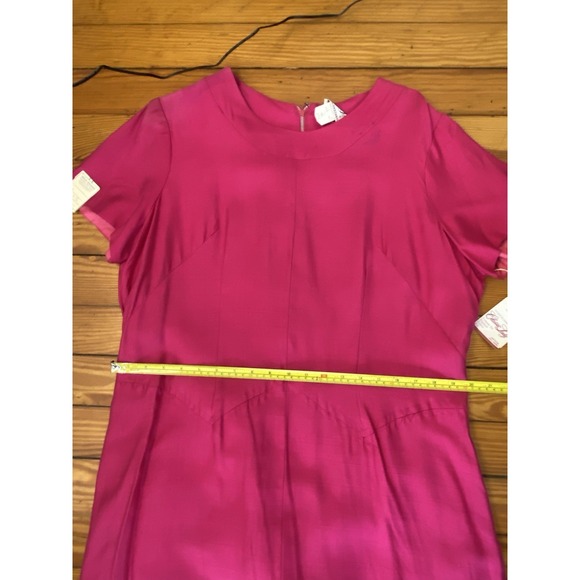 NWT 60  VTG Dress Classic Lady By Constantine Pink Aline Boho Flaws Sz 22 - Picture 13 of 16